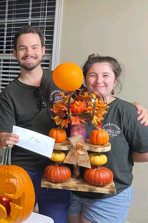 The first year of the annual pumpkin carving contest was a success! 