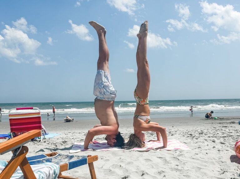 Headstands on the beach partner for life.