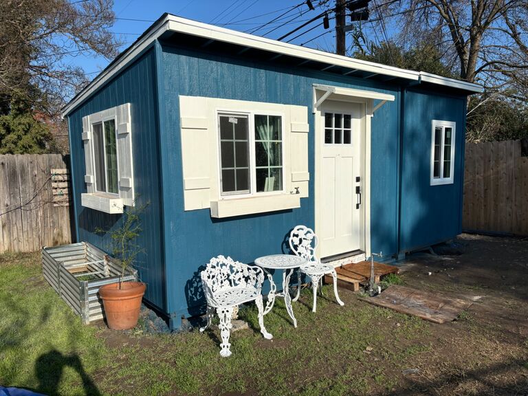 The "Tiny House" that Gianni built! It will be our first home.