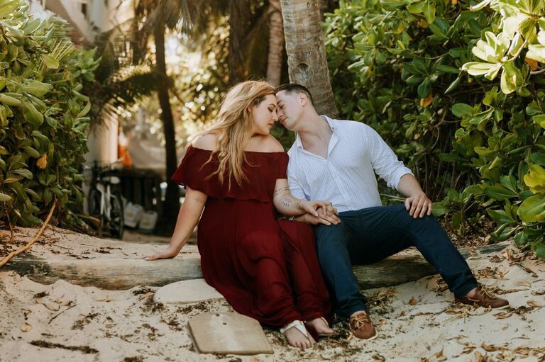And now just shy of their fourth wedding anniversary, they are gathering with their friends and family to say their vows and celebrate their marriage back where their swipe turned into love.