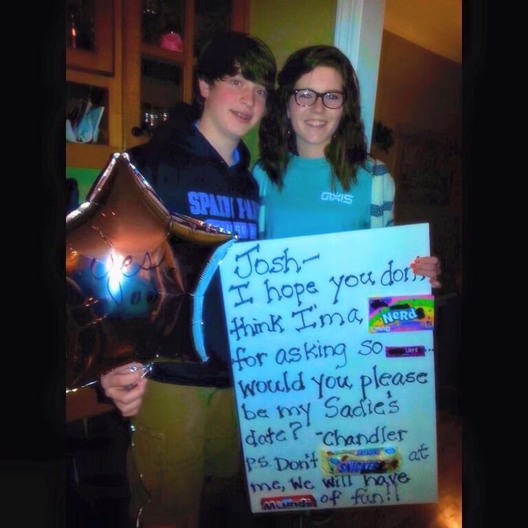 This is when I asked Josh to the Sadie Hawkins school dance. Almost 10 years ago... wow! 