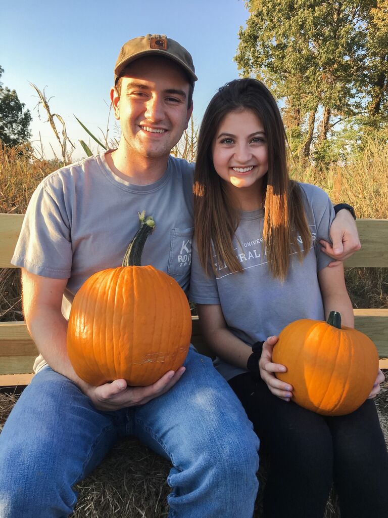 Every year we have always loved going to the pumpkin patch together.  On this day, Michael surprised me with a date to the pumpkin patch. We had so much fun picking out the perfect pumpkins to decorate and carve.