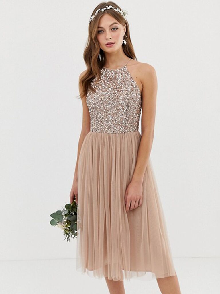 rose gold infinity gown