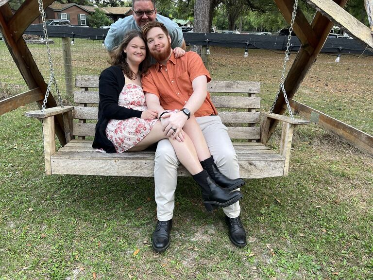 Our first wedding as a couple! (feat. an incurable photobomber.)