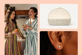 Collage of first anniversary gift ideas