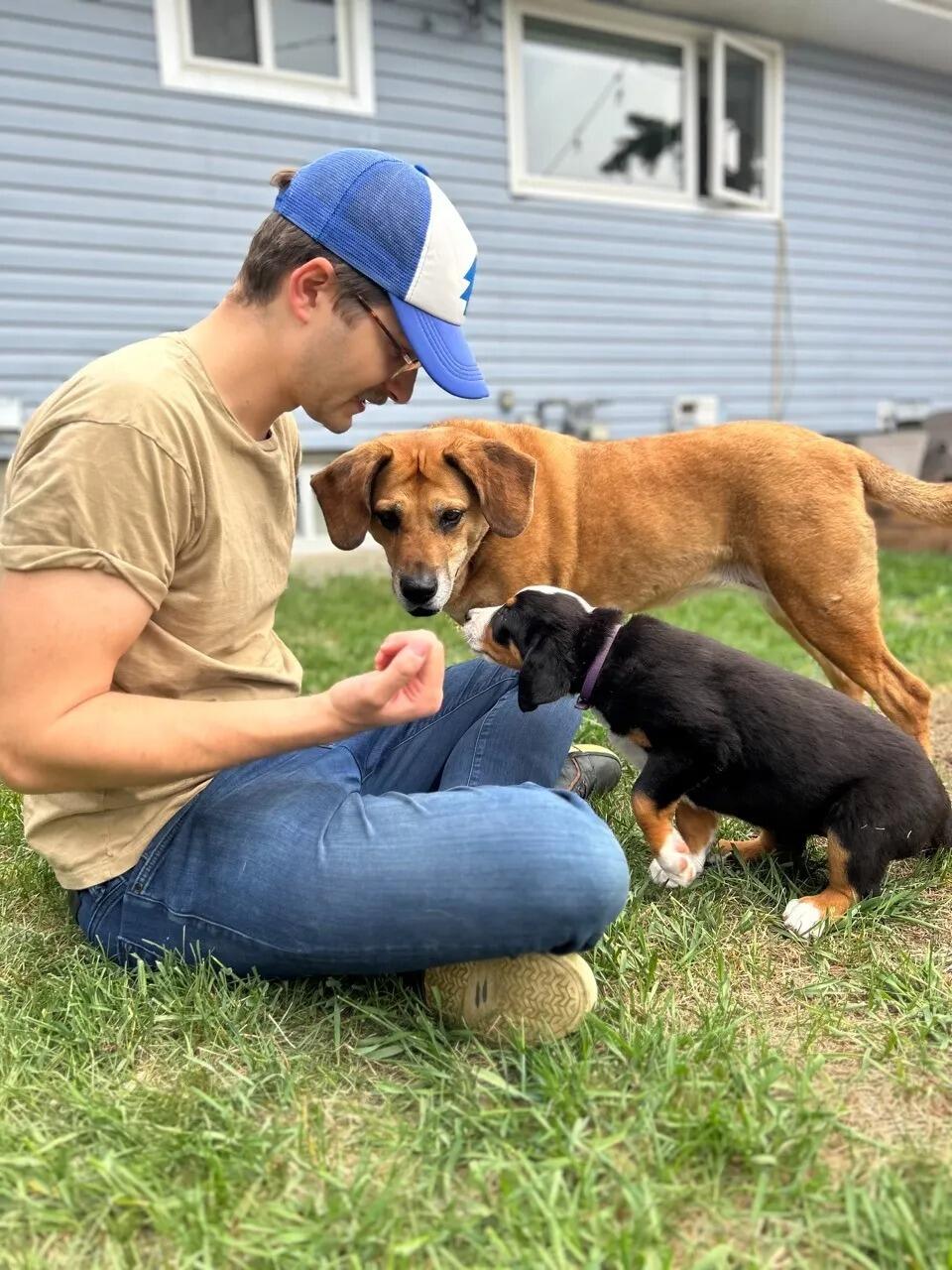 Bologna’s first day home. It’s pronounced BA-LO-NEE.