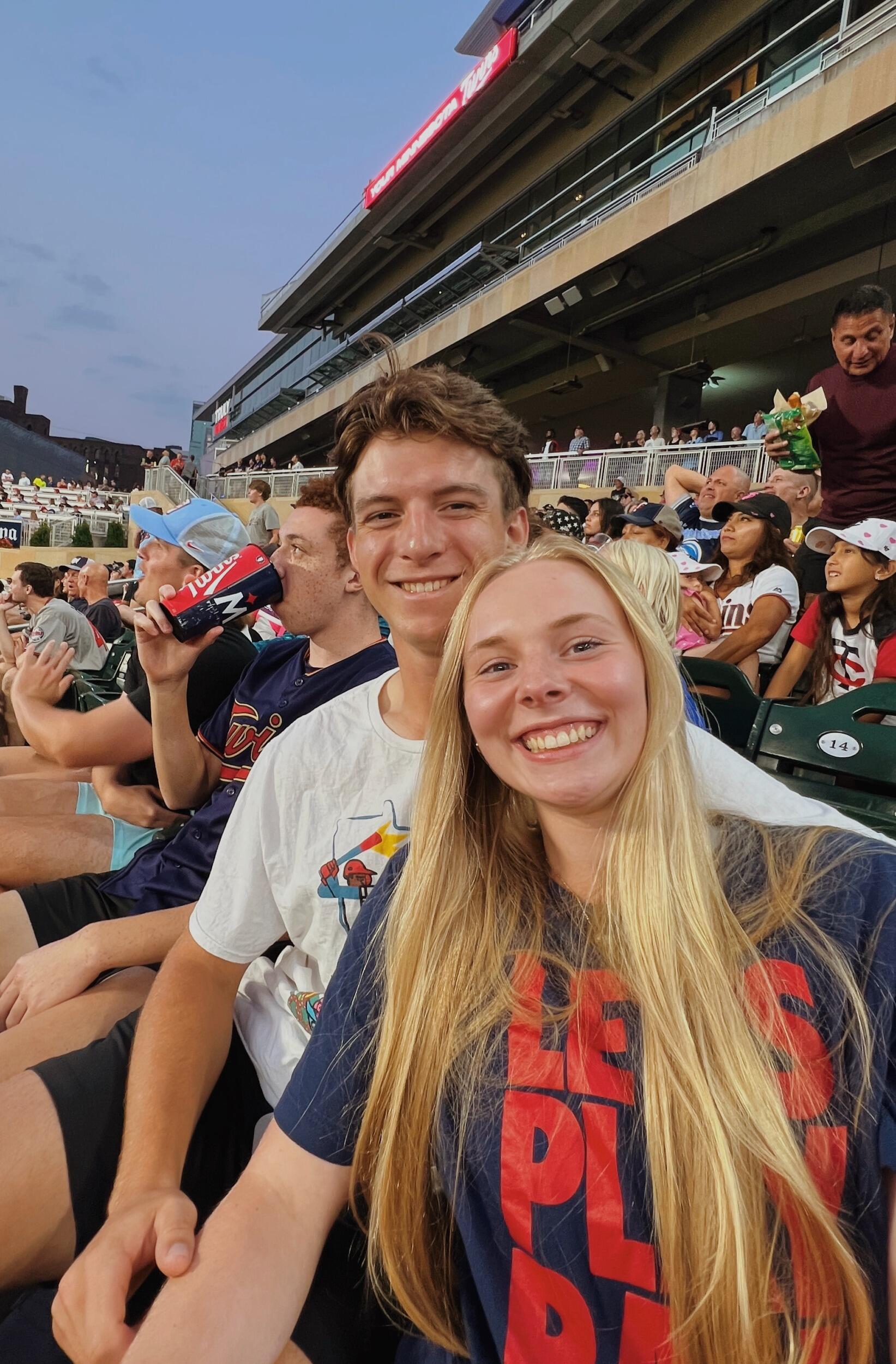 We went to a lot of Twins games 