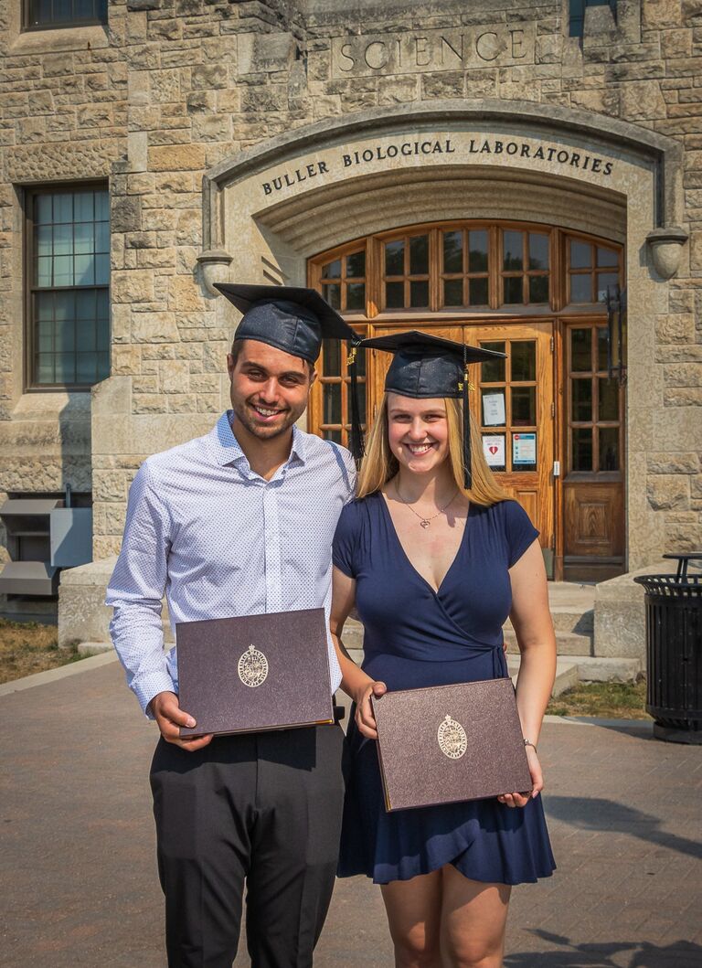 Together we finished our undergrads after many years of sleepless nights.
