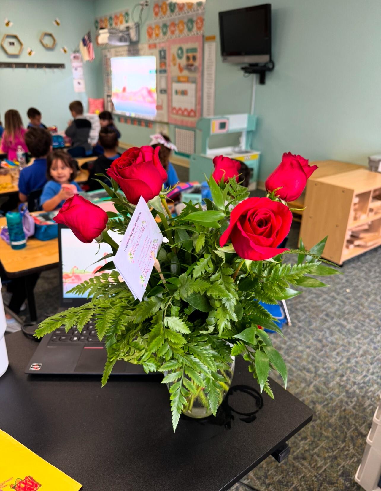 I (Tanner) surprised Abby with roses for her birthday... It melted her heart ❤️
