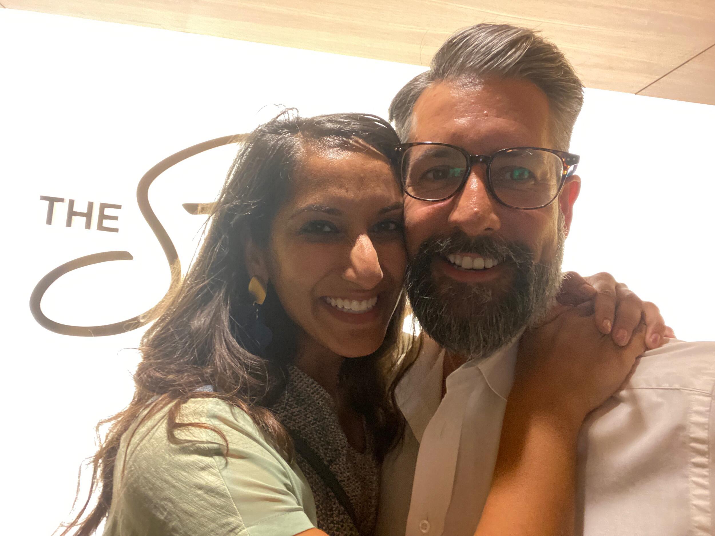 This was taken at Monica's birthday party at the Statler. We became "officially" a couple on Poonam's birthday (7/13/21).