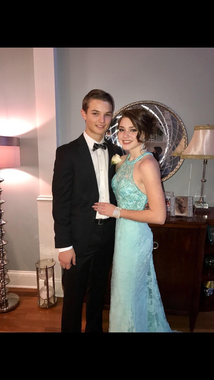 Our first school dance together