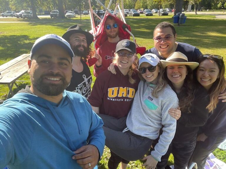 Edgewater Park with Sara's Friends in Cleveland...Cookout on the beach with good food and great friends!
