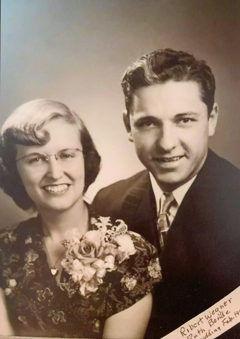 Robert and Ruth Wegner (maternal grandparents of the groom)