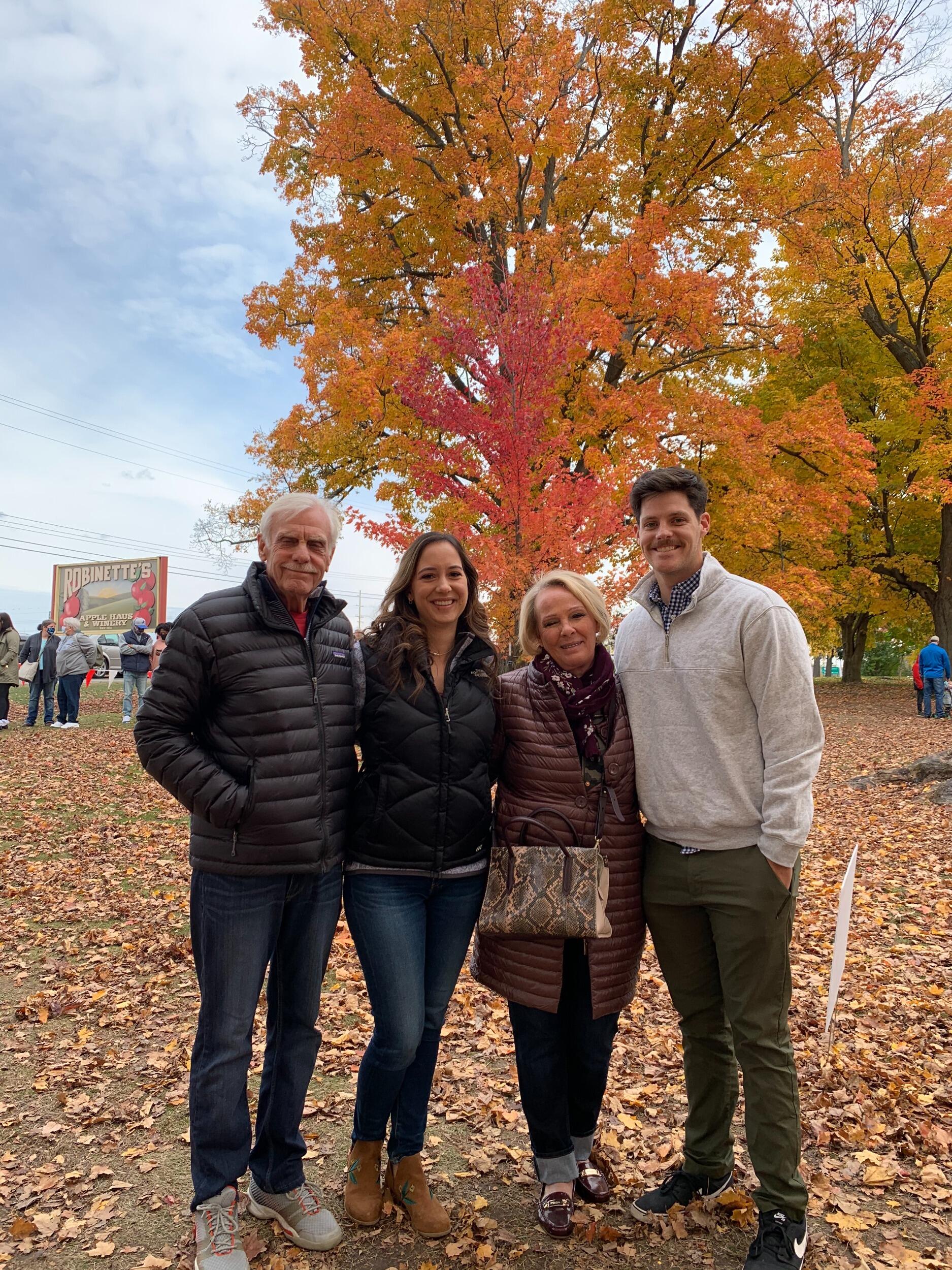 Showing Jordan the stunning Michigan fall changes while visiting Paige's grandparents.