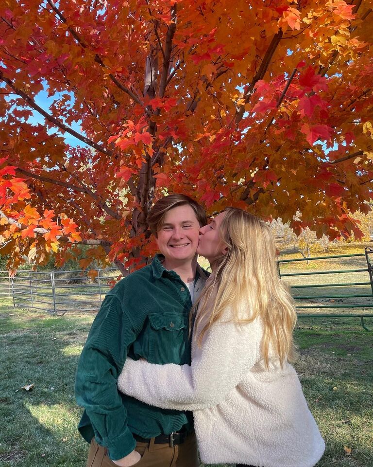 Here we are in Apple Hill! We had no idea we would be getting married close to where this picture was taken! 