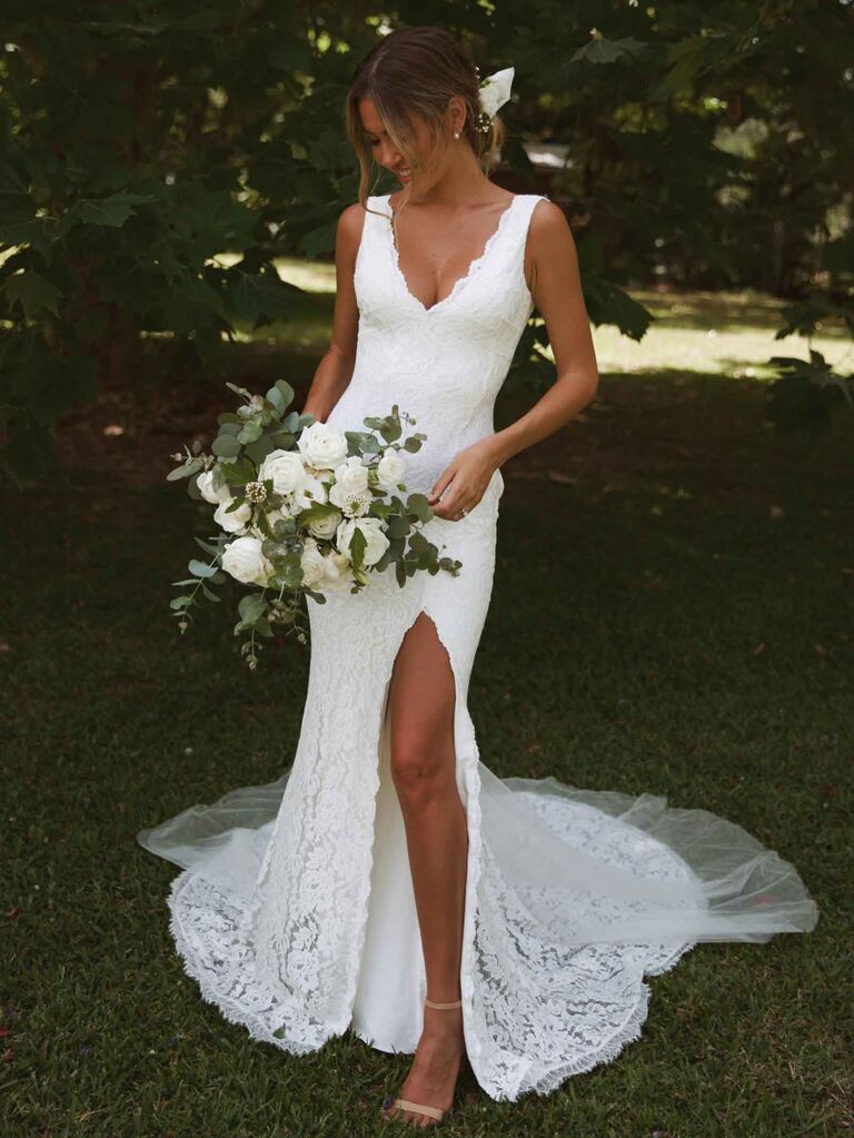 casual beach wedding dress