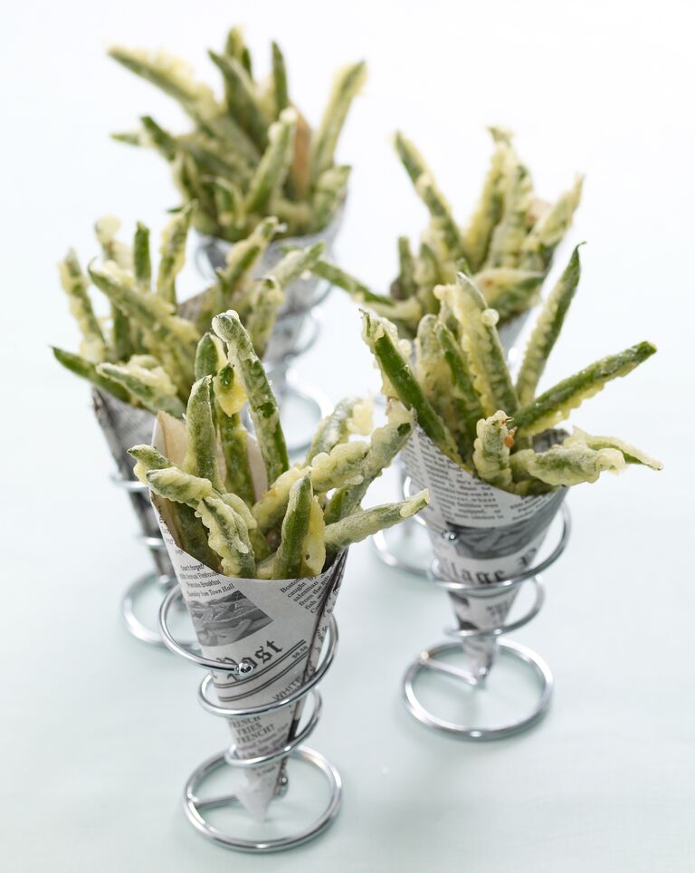 Fried green beans wedding hors d'oeuvres