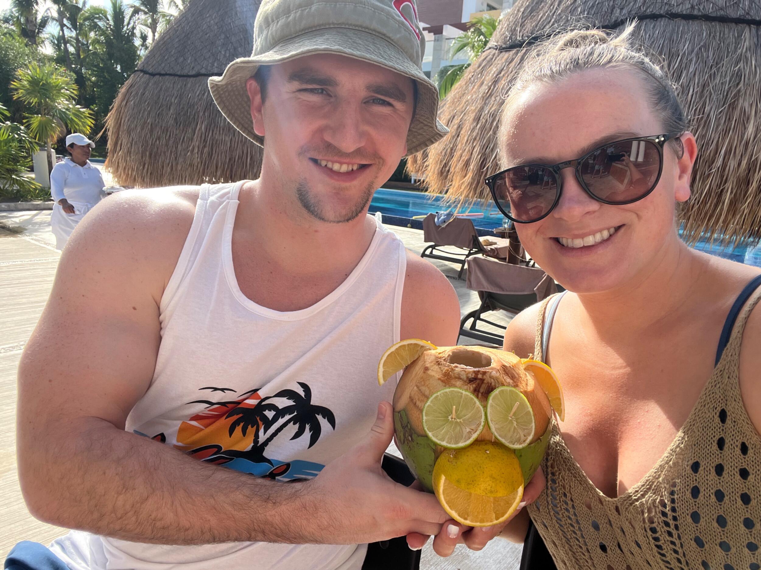 First vacation together to Cancun 