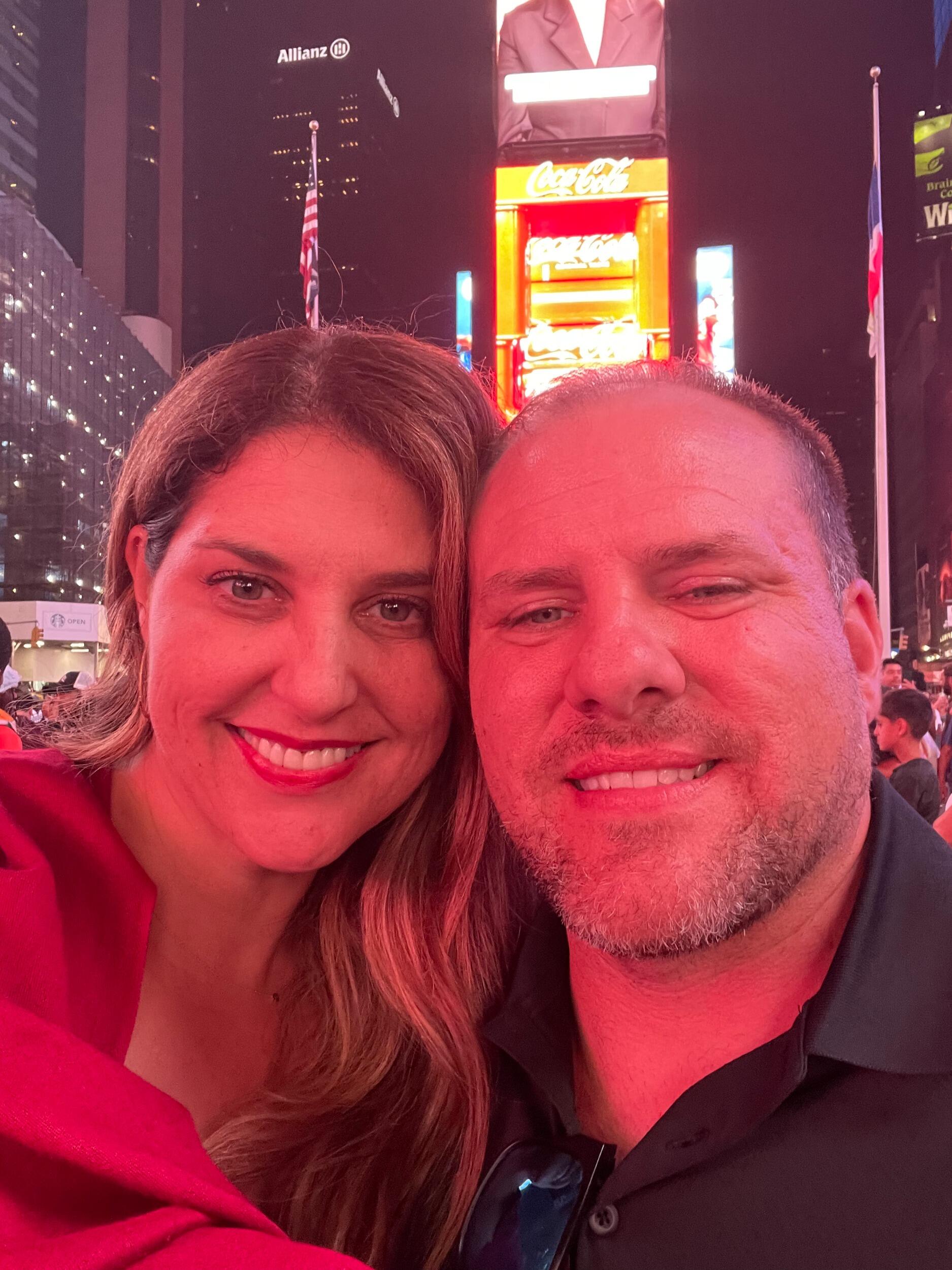 Richard's visit to New York City, on Broadway after Hamilton