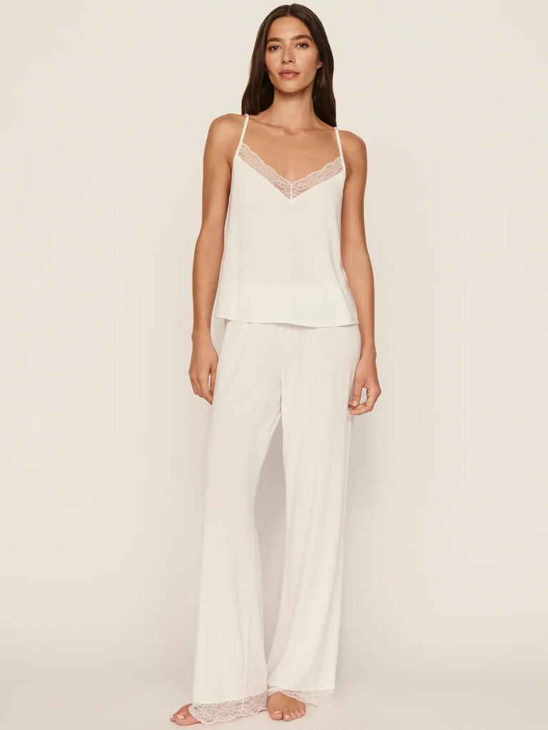 Eberjey white lace pajamas