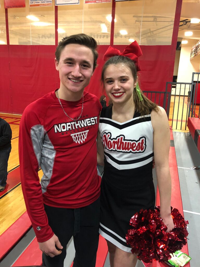 The Northwest basketball game where Allison asked Joey to the Sadie's dance. 