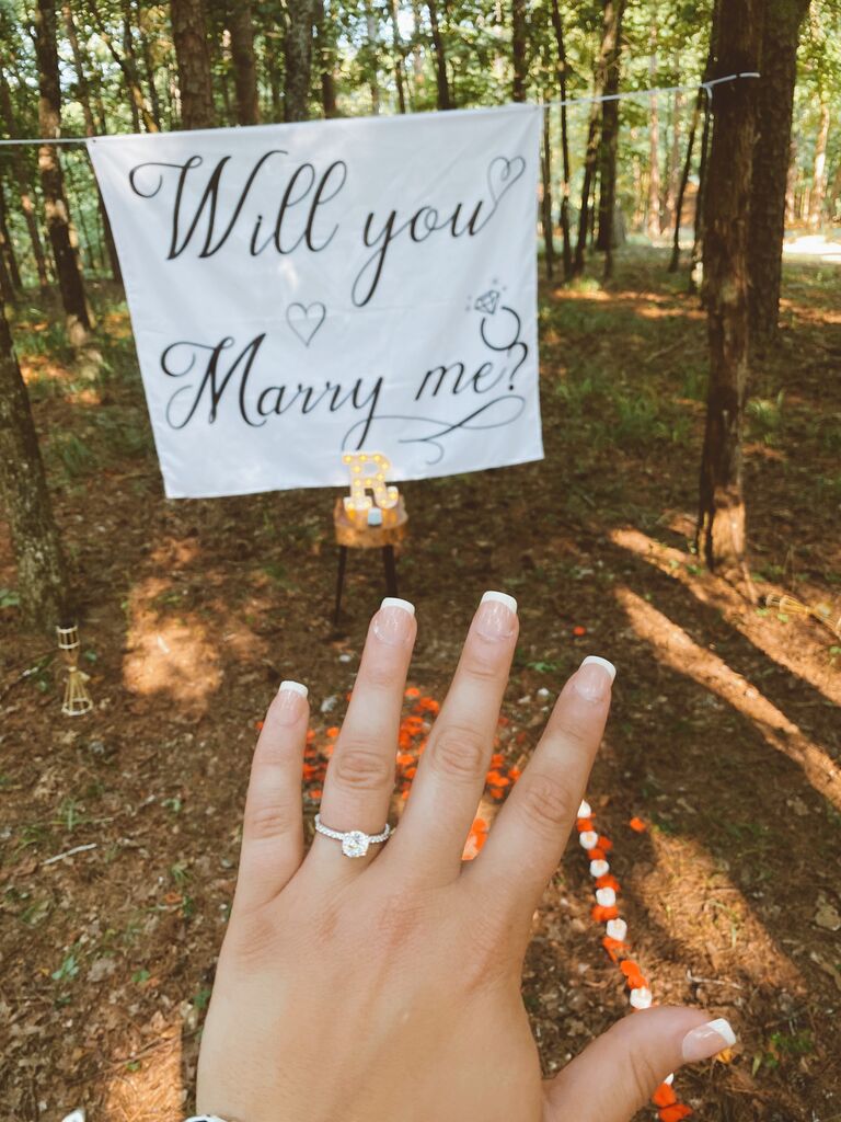 The proposal! Will had the cutest set up and it was the sweetest proposal