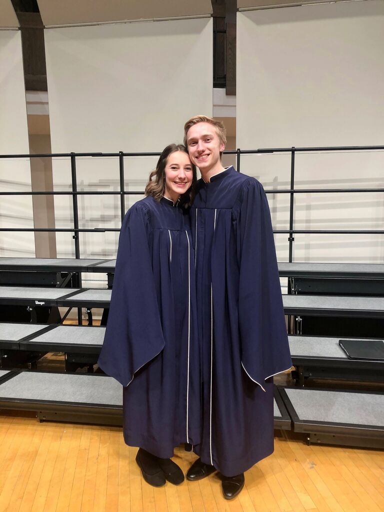 Our last choir concert performing together at Dordt! Michael and Julia were used to having band together, but then Michael decided to try out for concert choir for his senior year and made it!
