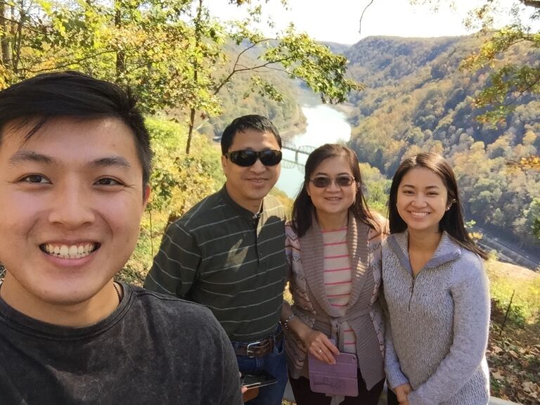 Meeting her family (no photo was taken on that day, so here’s a photo of everyone hanging out) 