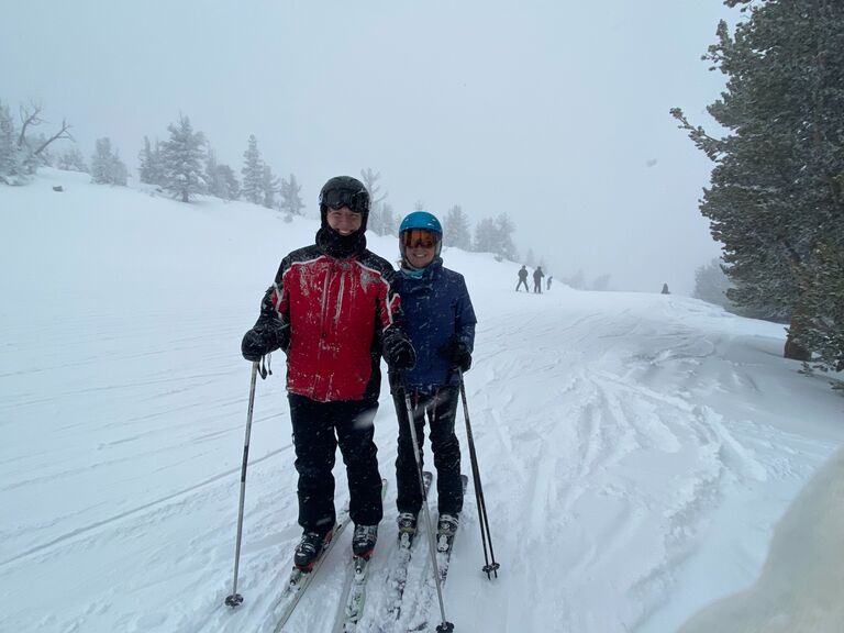 Clay's first visit to Tahoe, where he started the tradition of getting some of those 65 not-sunny days out of the way for Jen and Luke! Is there supposed to be a lake view at Heavenly?
