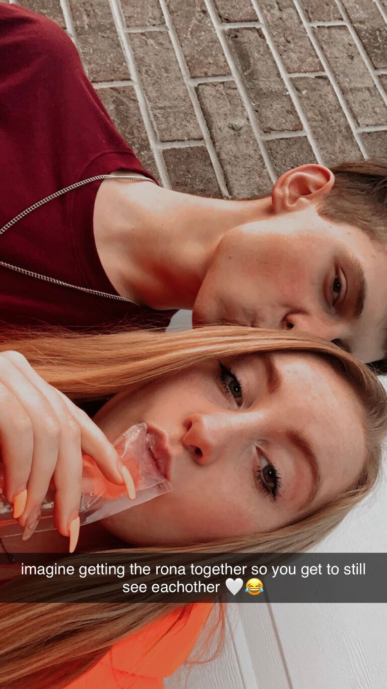 Gave each other Covid, oops. Relationship goals? 
