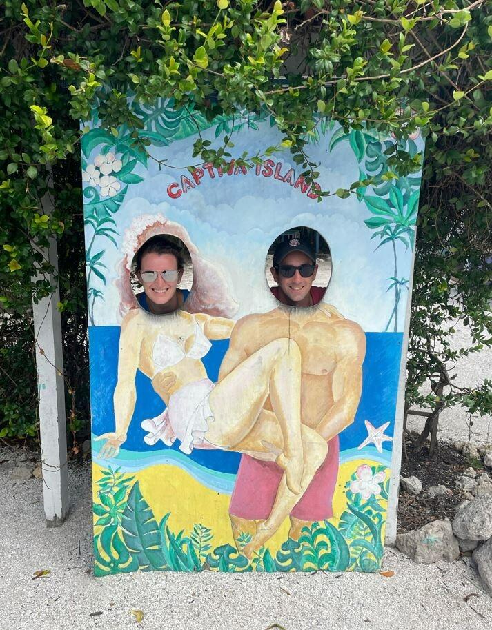 Chris's 1st Trip to Captiva. The couple had to leave early to escape Hurricane Ian. This was Chris's 2nd trip to Florida that was cut short due to weather...not sure if he'll be welcome back