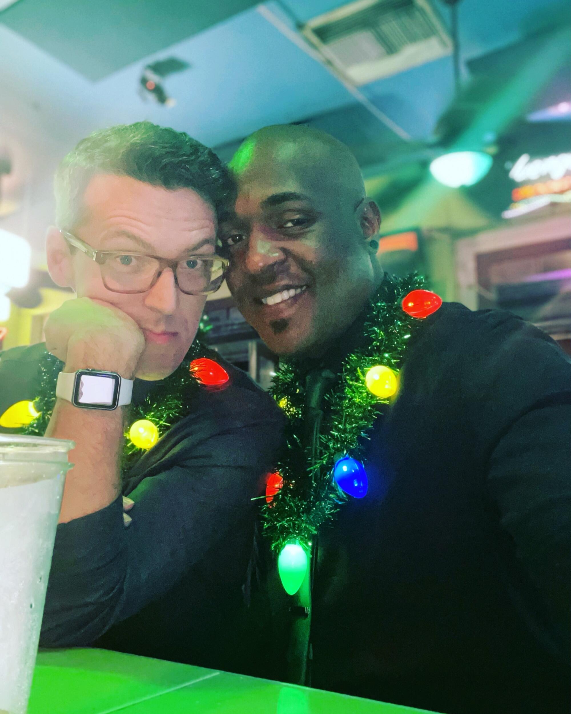 Introducing Russell to the event that is my workplace Christmas party!