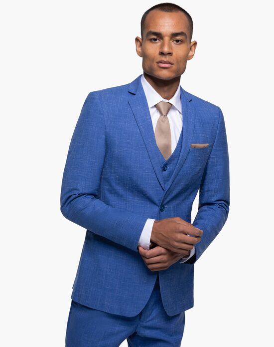 Generation Tux Indigo Blue Notch Lapel Suit Wedding Tuxedo