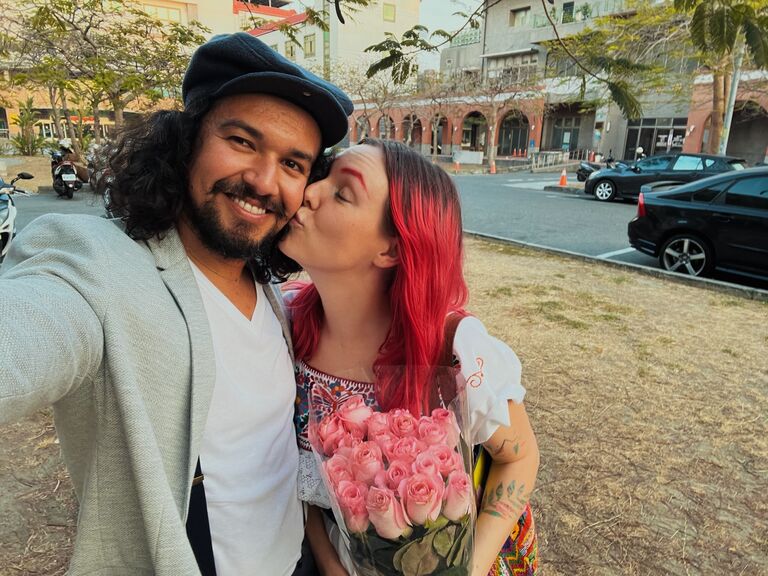 ENGLISH:
Oscar and Rosie will officially tie the knot and celebrate with family and friends (that's you)! Then the adventure truly begins.

ESPAÑOL:
Oscar y Rosie oficialmente unirán sus vidas y celebrarán con sus familias y amigos (¡eso los incluye a ustedes!). Entonces, la verdadera aventura comenzara. 