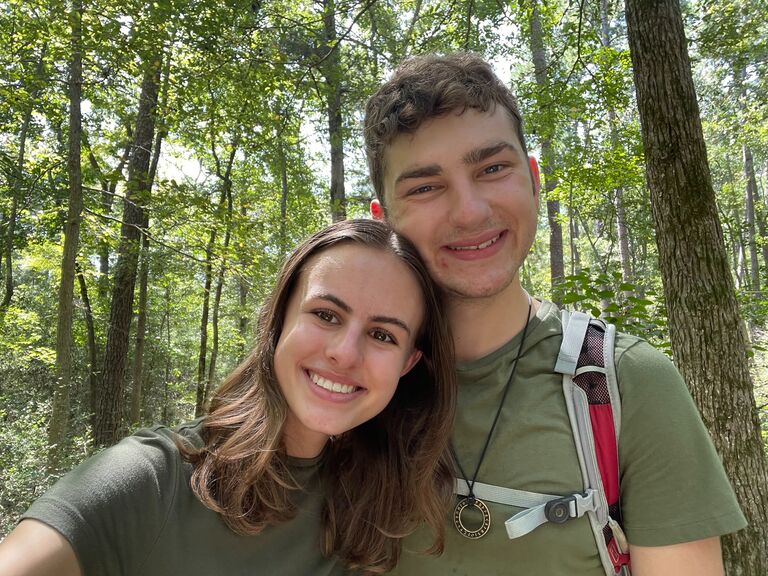 Our two-year anniversary! We celebrated by going on a nine-mile hike though Sam Houston state park. It was fun for the first mile...