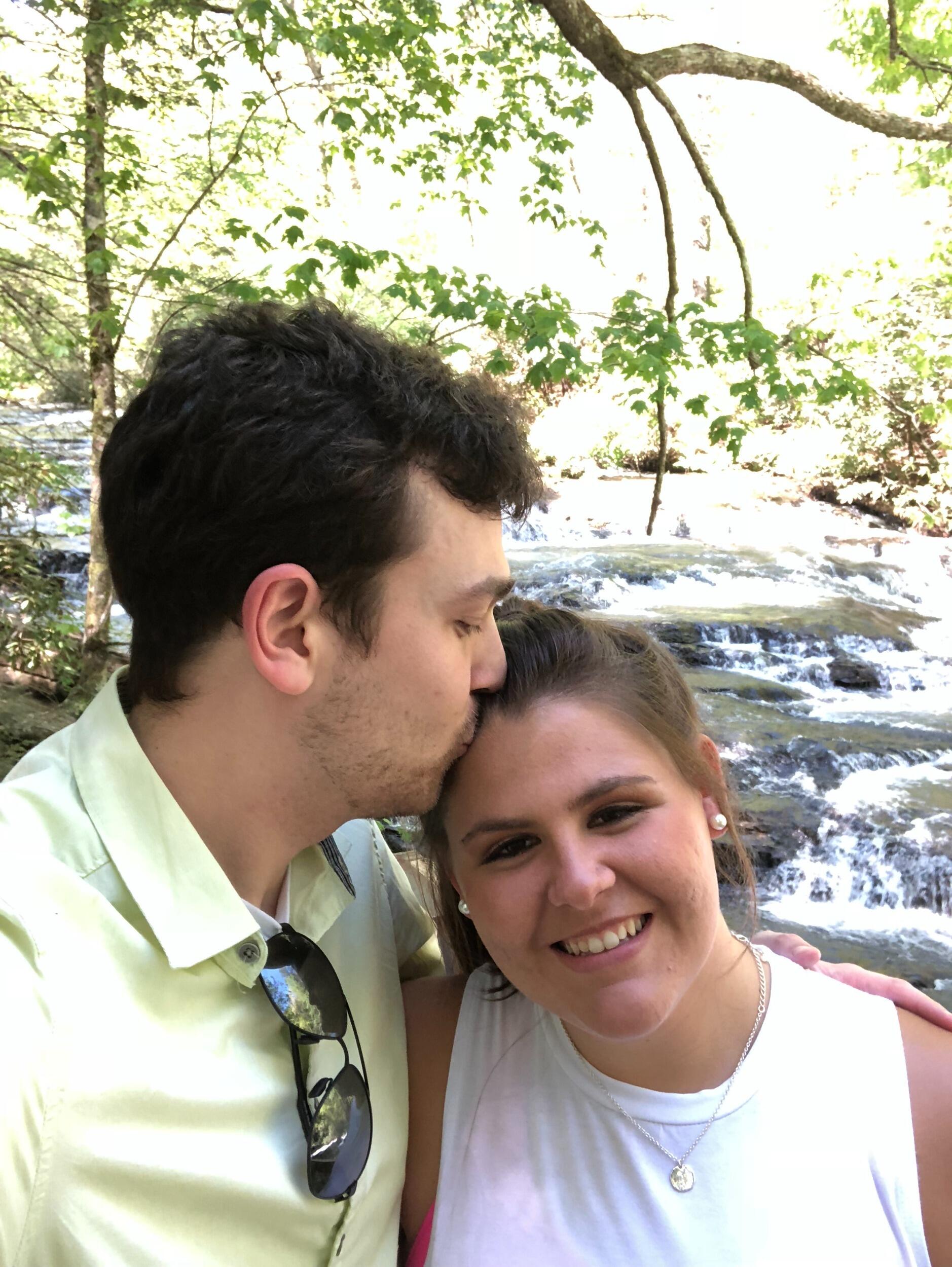 OUR FIRST DATE!  We went on a hike and a picnic as the entire world was closed.  We got lost on the way and we found a great little trail that we visit every year on our anniversary.  Luckily neither of us were serial killers.