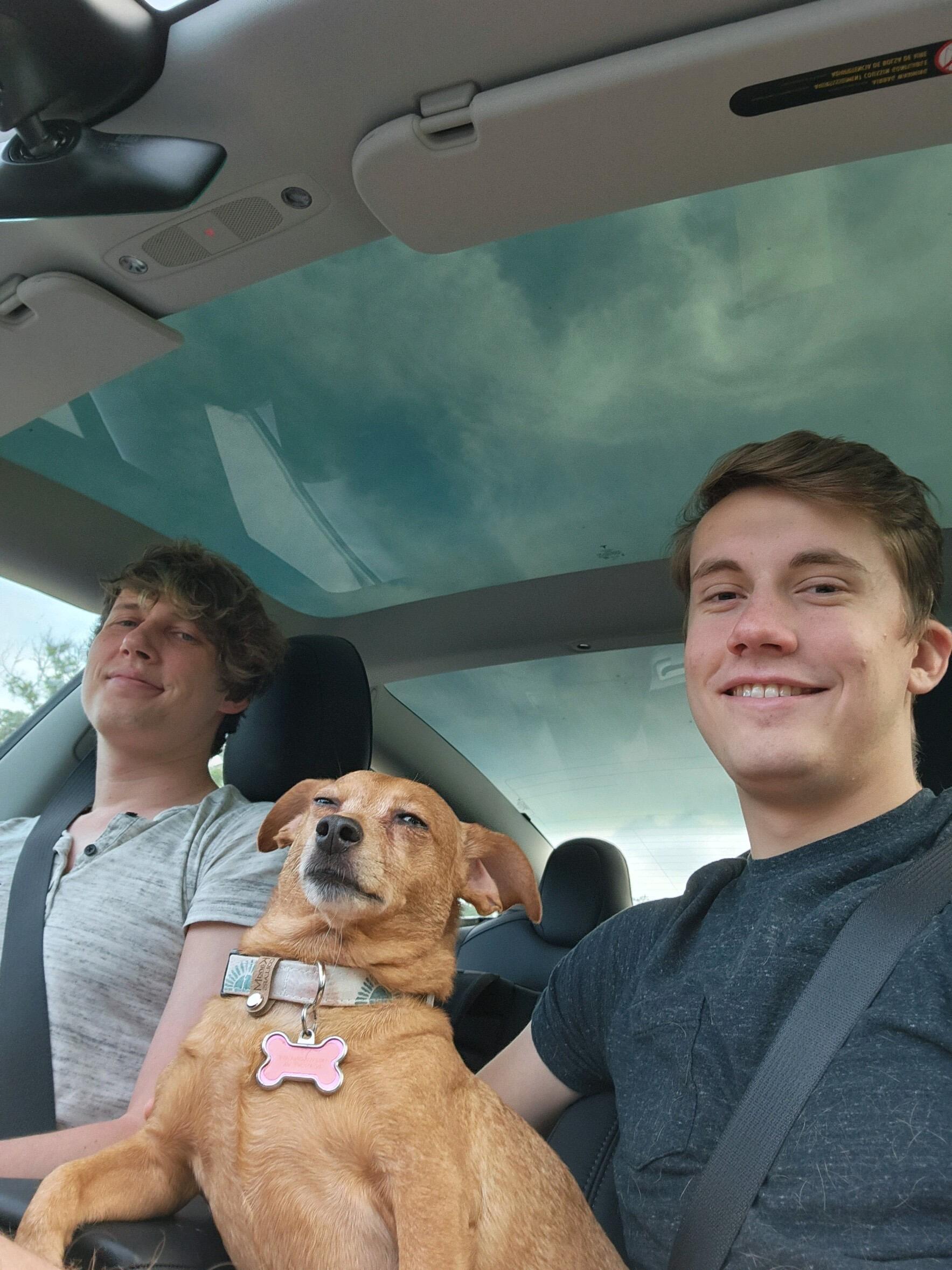 Celebrating Birthdays at Ethan's family Beach House.