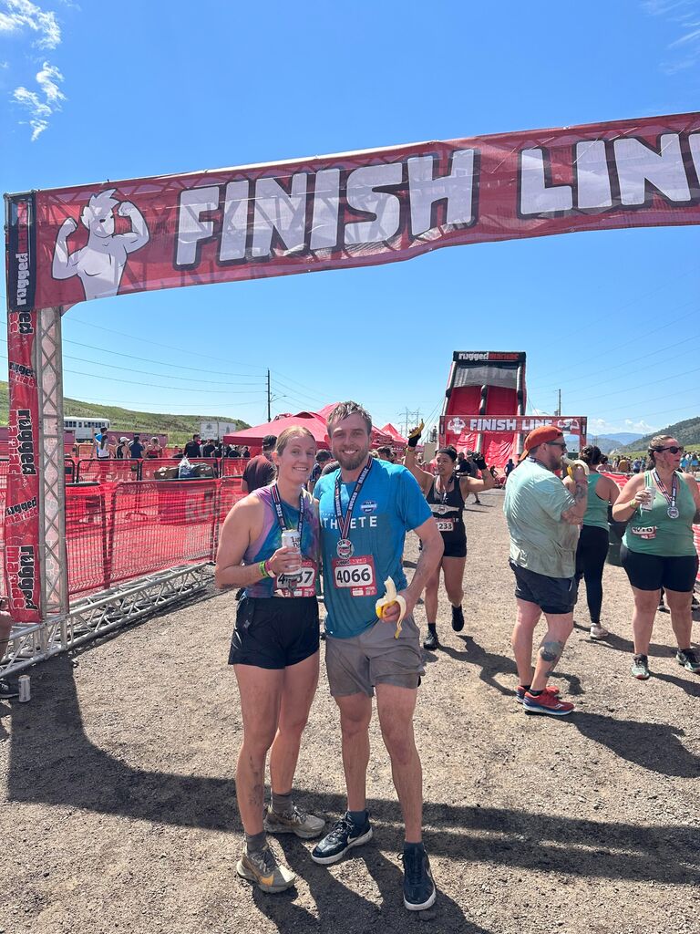 Participated in the Rugged Maniac with our gym and got SUPER muddy.