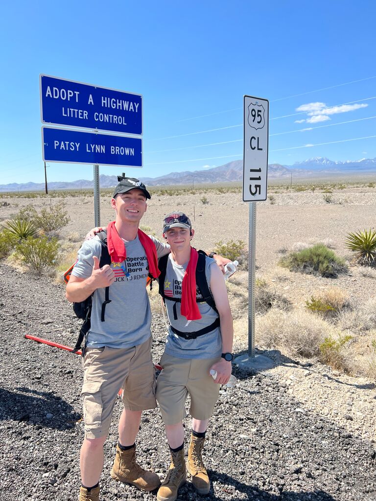 Just before getting shipped off to Field Training, we went on a memorial hike to deliver dog tags to a cemetery. A true weight on the shoulders of what we signed up to do, and a day that we both worked hard to prove ourselves.