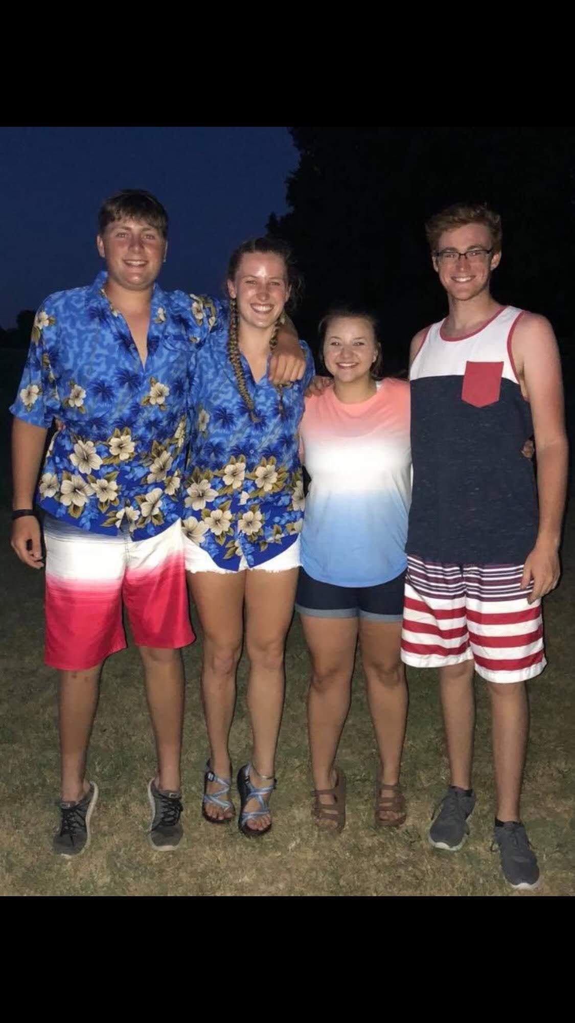 Our first Fourth of July party at the Pass's