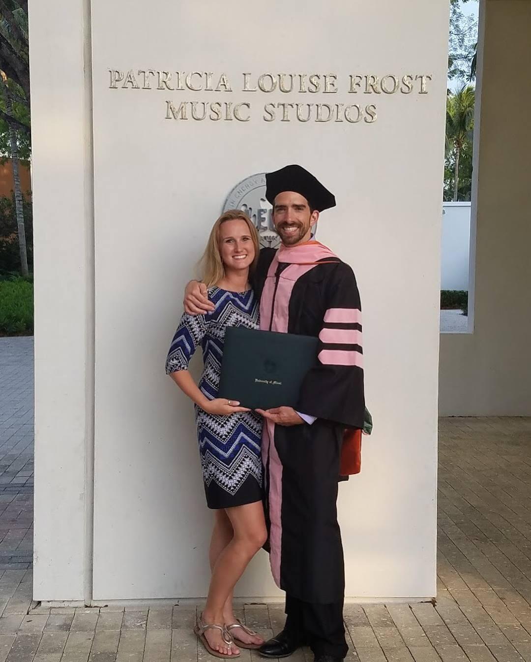 In 2018, Zach graduated with his DMA!! Nikki made him walk for this one. Introducing: Dr. Bartholomew!!!