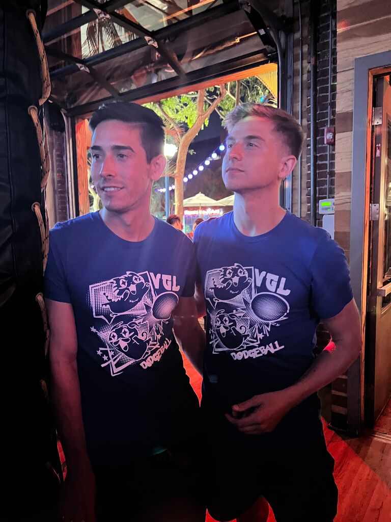 Our first official outing as a couple after coming in second in a dodgeball championship!
