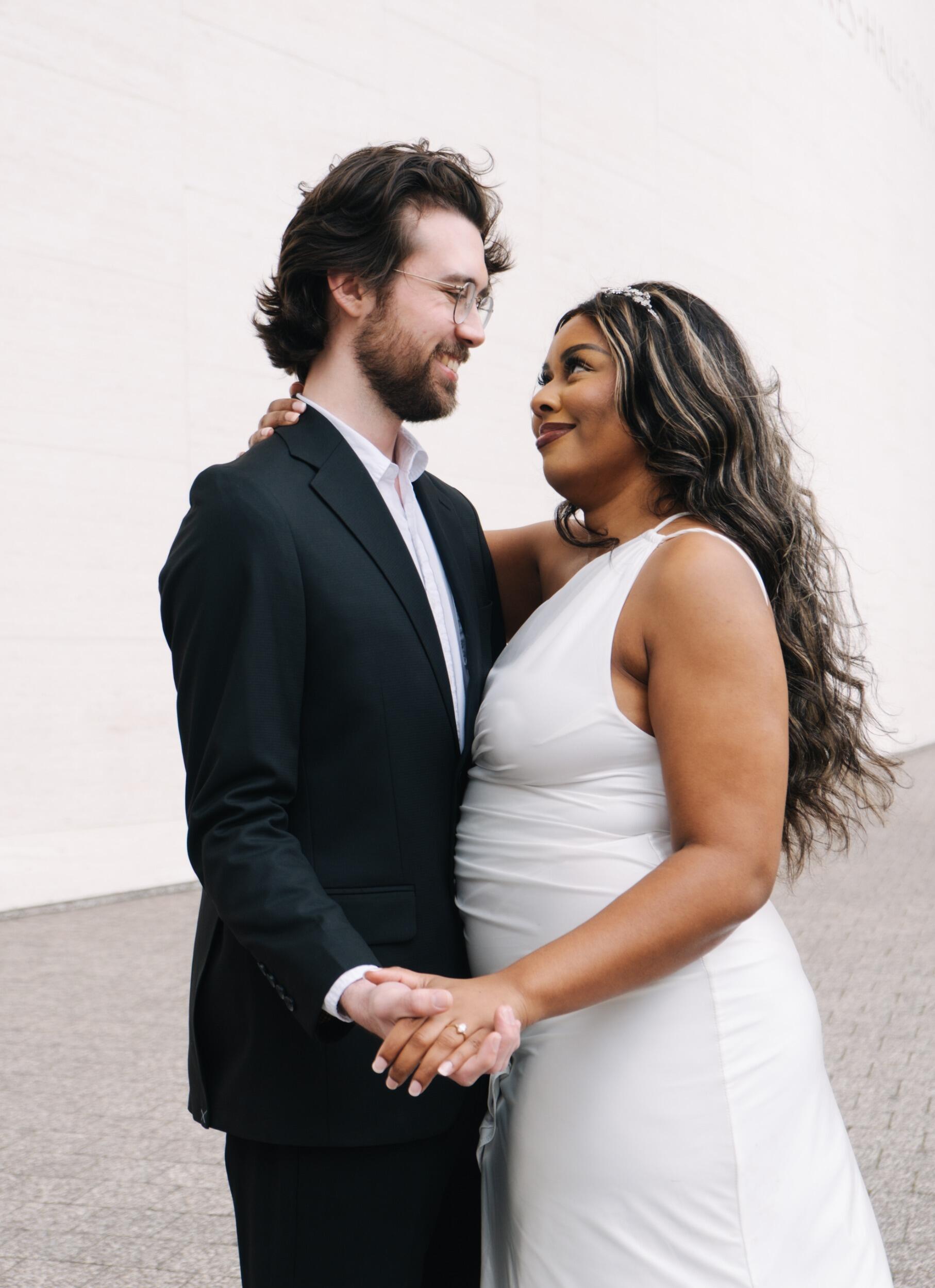 Here we are now. So excited to be married!