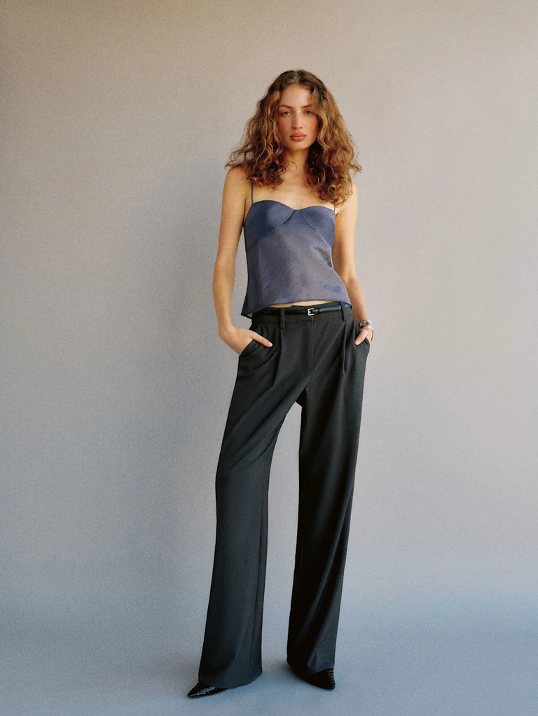 Reformation blue cami top