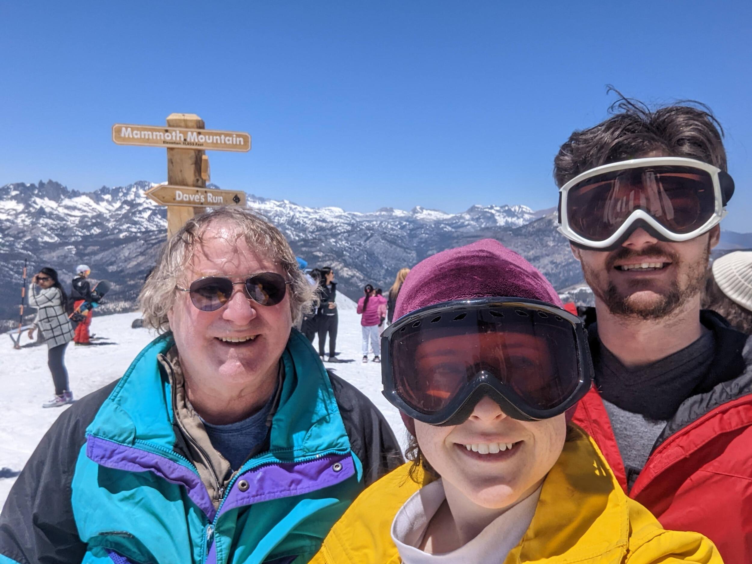 After much encouragement (i.e. begging), Rosie's dad finally got us to go skiing with him at Mammoth Mountain. This was the beginning of our love for the snow sport.
