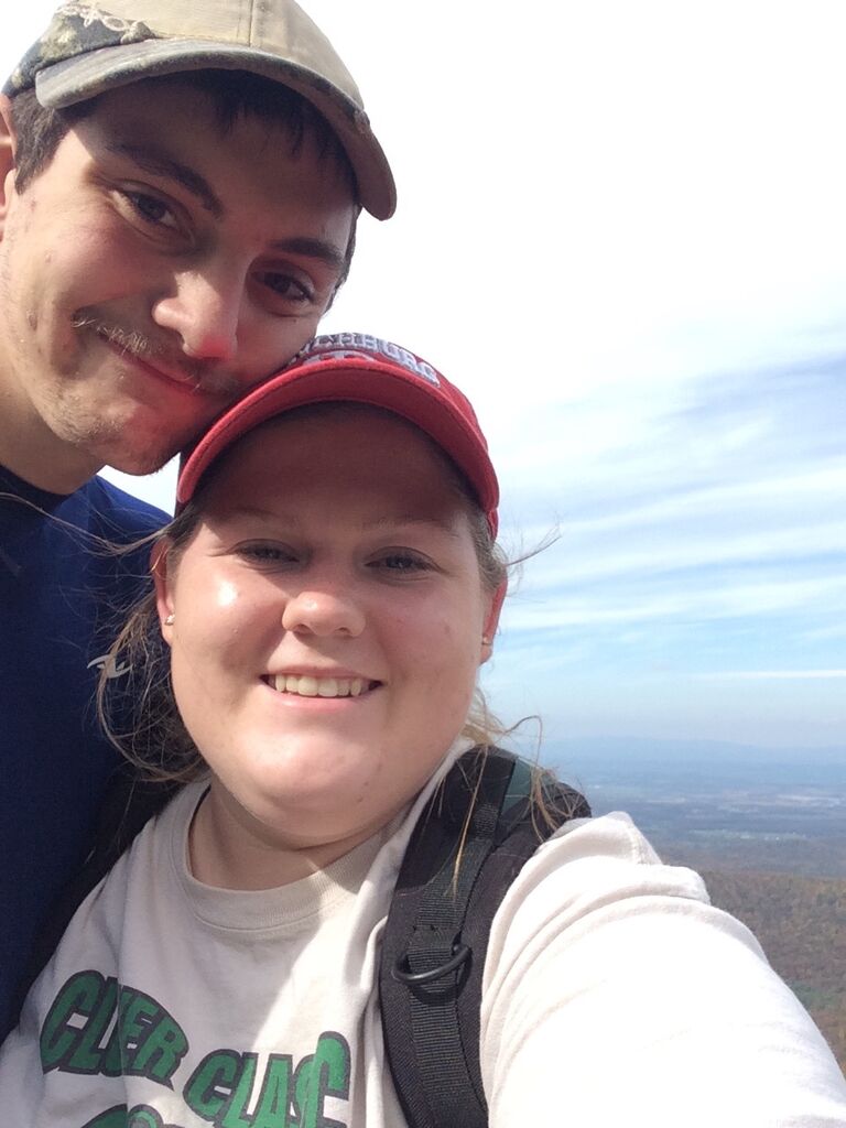 One of many hikes we went on together, it became one of our favorite things to go and do together, Humpback Rocks