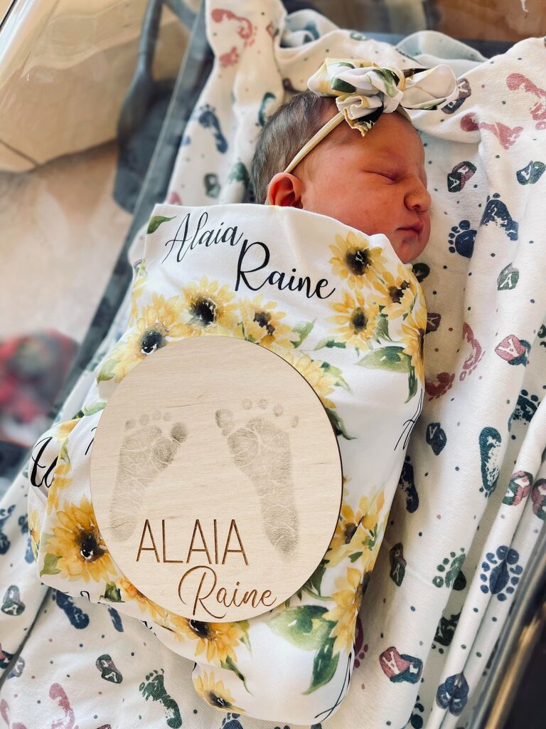 The day Alaia Raine Wells was born and our family was complete 