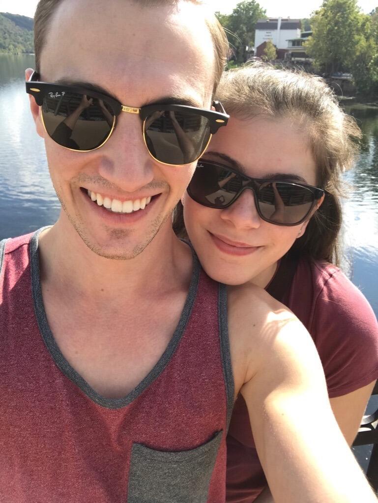 Kevin visiting Caysi during her last semester of college & adventuring around New Hope, PA