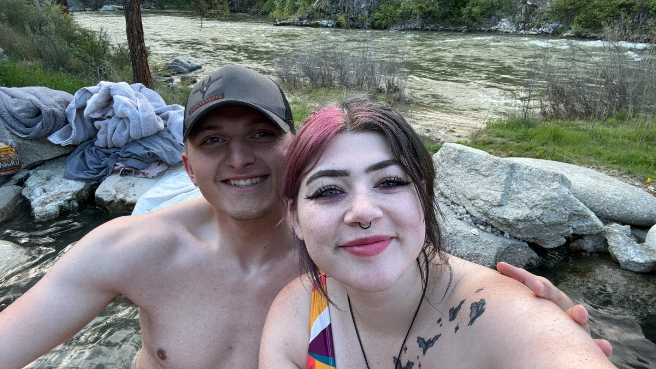 swimming in Banks, ID
