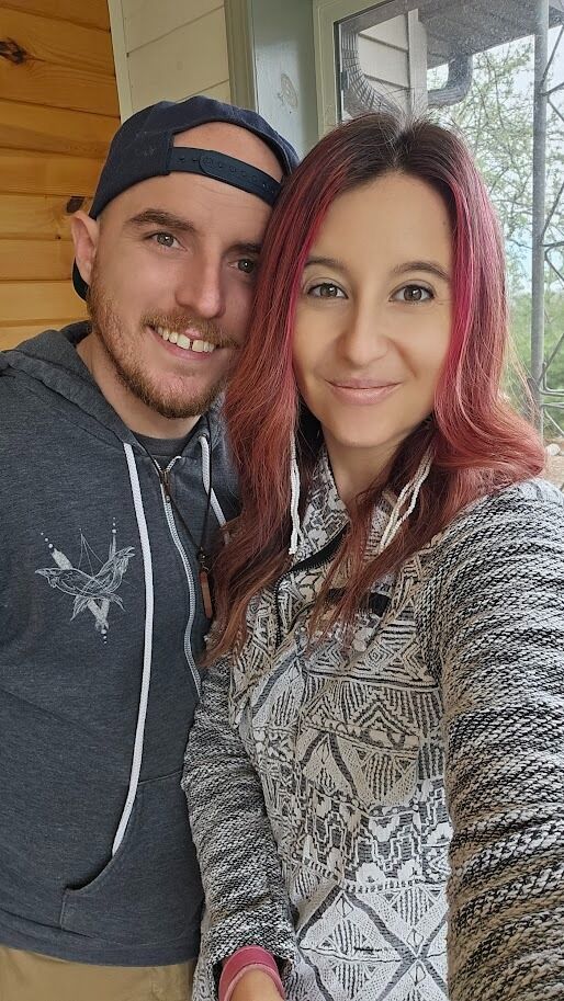 Apparently, this couple decided, "go big AND go home!" This photo was from their first visit to the four-acre property that they are now graciously in the presence of. There were so many emotions on this day. This was the couple's first time owning a home, let alone 4-acres...would they be granted their wish?